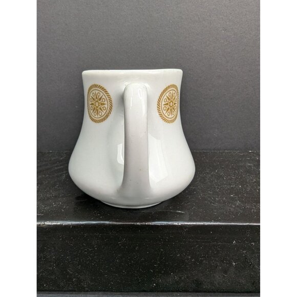 Shenango China 3 1/8" Restaurant Ware Individual Creamer R-26 Brown Design - Picture 4 of 6